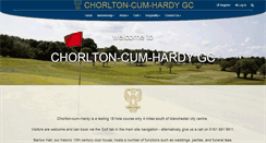Desktop Screenshot of chorltoncumhardygolfclub.co.uk